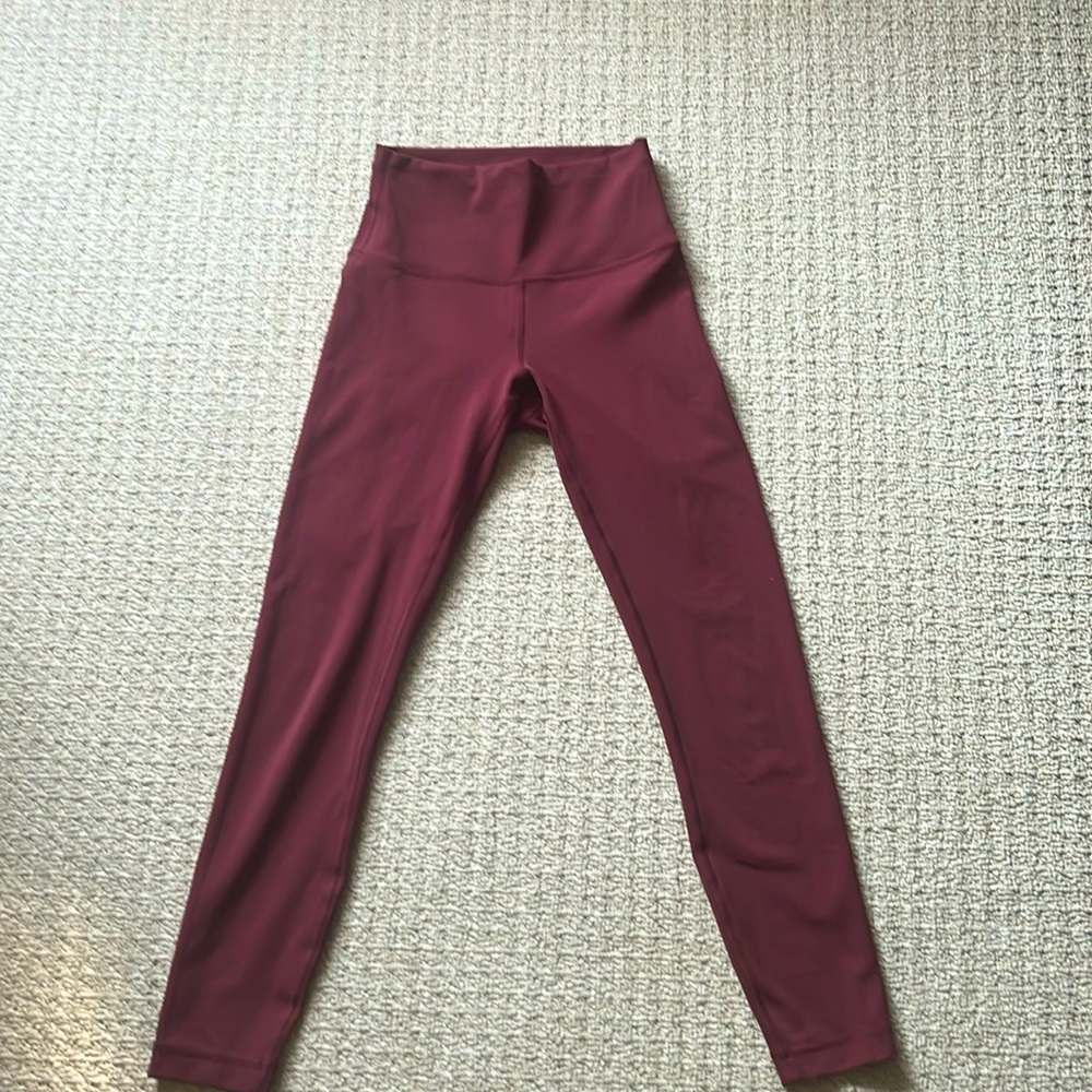 Lululemon Wunder Under Leggings Merlot Size 4